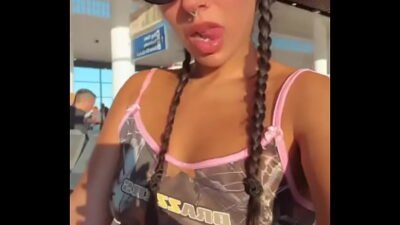 Do you think my Brazzers camo set is keeping me hidden at the airport? It’s obv stealth mode, right?