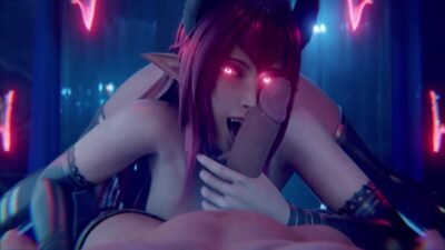 Gifdoozer Intense Sexual Threesome Hot Succubus Girl Swallowing Three Huge Cocks In Her Tight Anus Intense Hard Anal Sex